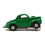 Vintage AURORA THUNDERJET SLOT CAR "WILLY'S GASSER" Hot Rod Coupe No. 1401 GREEN