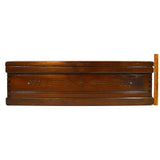 Antique DOVETAIL HARDWOOD BLANKET CHEST 35" Tool Box STANLEY WORKS Brass Handles