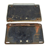 Vintage 1956 NEW JERSEY LICENSE PLATE Pair of NJ Plates MORRISTOWN DEALER FRAME!