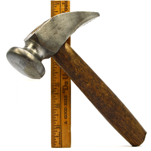 Vintage COBBLER'S HAMMER No. 4 by CHARLES HAMMOND of PHILADELPHIA, P.A. Old Tool