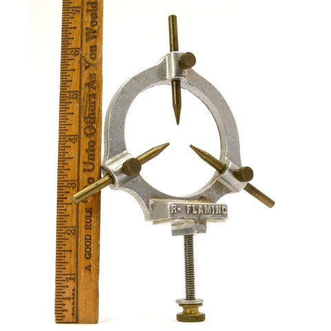 Vintage "R-FLAMING" STEADY REST Watchmaker's LATHE ATTACHMENT TOOL Jeweler RARE!