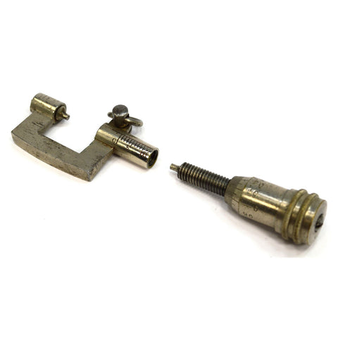 Vintage UNBRANDED MICROMETER Tiny w/ 0-1/2" Range WATCHMAKERS TOOL Keychain Ring