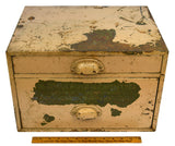 Vintage "PAPER-CARDBOARD-ENVELOPES" METAL CABINET 2-Drawer BEEKMAN CO. of N.Y.C.