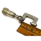Vintage UNBRANDED MICROMETER Tiny w/ 0-1/2" Range WATCHMAKERS TOOL Keychain Ring