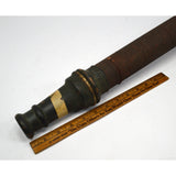 Antique EUREKA FIRE HOSE CO. NOZZLE 30" Wrapped Brass DATED 1905 Superb Patina!