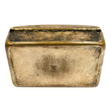 Vintage SILVER & BRASS TRINKET CHEST Desk Box "1950 MID WEEK Jr. Moth" DODGE INC