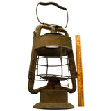 Antique DIETZ KING FIRE DEPT. LANTERN (No Globe) ALL BRASS c.1907 INSANE PATINA!