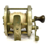 Vintage JULIUS VOM HOFE 1/0 FISHING REEL 3.25" German Silver & Hard Rubber? RARE