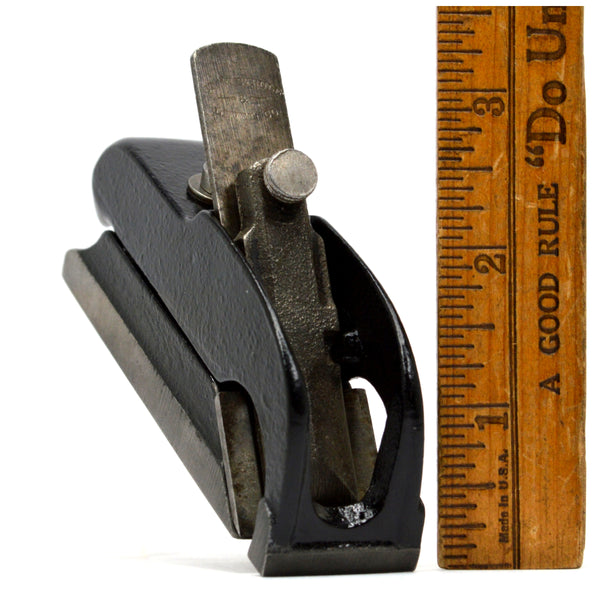 Antique STANLEY No. 75 BULL NOSE RABBET PLANE Type 1 c.1879 "FOOTBALL TRADEMARK"