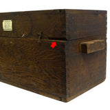 Vintage "TELESCOPE BINOCULARS" Finger-Jointed WOOD BOX by SEIKI SEISAKUSHO Japan