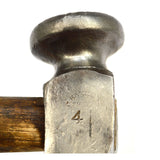 Vintage COBBLER'S HAMMER No. 4 by CHARLES HAMMOND of PHILADELPHIA, P.A. Old Tool