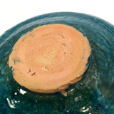 Ancient PERSIAN GLAZED POTTERY PLATE 7-1/4" Turkish TURQUOISE DISH c.12th-14th