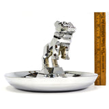 Vintage MACK TRUCKS BULLDOG ASHTRAY Chrome 2 CIGAR RESTS Never Used ORIGINAL BOX