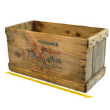 Vintage "FORTY FATHOM BRAND" FISH CRATE Wood Box by BAY STATE FISHING CO. Boston