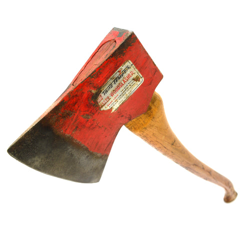 Vintage TRUE TEMPER "KELLY WOODSLASHER" AXE Jersey Pattern ORIG. HICKORY HANDLE!