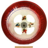 Vintage FOLK ART CARNIVAL GAME WHEEL 29" Gambling CASINO Gaming 0-40 BIRD MOTIF