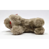 Vintage STEIFF "TESSIE" SCHNAUZER DOG 5" Gray Hair RED COLLAR w/ EAR TAG #320/14