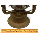 Antique DIETZ KING FIRE DEPT. LANTERN (No Globe) ALL BRASS c.1907 INSANE PATINA!