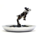 Vintage MACK TRUCKS BULLDOG ASHTRAY Chrome 2 CIGAR RESTS Never Used ORIGINAL BOX