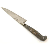 Vintage AXE BRAND CHEFS KNIFE by G. WOSTENHOLM Sheffield, England 13.5" NO GRIPS