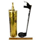 Vintage SAFEGUN V.L. TYPE No. 1 Quart BRASS FIRE EXTINGUISHER Safety Fire...Co.
