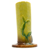 Vintage ROSEVILLE POTTERY "WINCRAFT" VASE 285-10 GREEN/YELLOW 10.5" Floral Motif