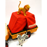 Vintage FISHER-PRICE 'ADVENTURE PEOPLE' Partial SAFARI #304 Jeep CAMPER Animals!