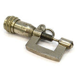 Vintage UNBRANDED MICROMETER Tiny w/ 0-1/2" Range WATCHMAKERS TOOL Keychain Ring