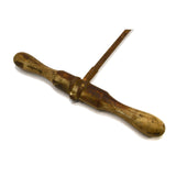 Antique T-HANDLE BEAM AUGER Unbranded LOG BORER w/ 2" Bore PRIMITIVE DRILL TOOL