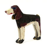 VTG/Antique CARVED WOOD HOUND DOG Mini/Miniature 2.5" FOLK ART Hand-Painted RARE