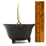 Vintage CAST IRON "McCLURE BEAN SOUP" Miniature ADVERTISING KETTLE Pot CAULDRON