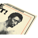 Vintage HAGLER vs HEARNS "THE FIGHT" BOXING POSTER 21x16 Lake Hopatcong, NJ Rare