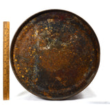 Vintage ESSO "CHASSIS GREASE" DRUM "100 Pounds" Barrel/Can 24"T x 14" dia PATINA