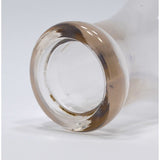 Vintage GLASS NJ MILK BOTTLE Blue Pyro! "LESLIE MIKE DAIRY" Flemington VERY RARE