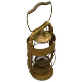 Antique DIETZ KING FIRE DEPT. LANTERN (No Globe) ALL BRASS c.1907 INSANE PATINA!