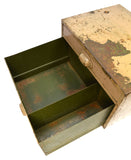 Vintage "PAPER-CARDBOARD-ENVELOPES" METAL CABINET 2-Drawer BEEKMAN CO. of N.Y.C.