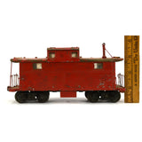 VTG/Antique WALTHERS No. 201 RED CABOOSE Wood & Metal O-GAUGE TRAIN Make Offers!