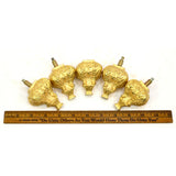 Vintage SOLID BRASS FEET/LEG Lot of 5 Matching QUALITY ORNATE LEGS Very Heavy!!