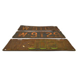 Vintage NJ LICENSE PLATE Lot of 5 New Jersey 1930s PLATES 1934, 1936 & Pair 1937