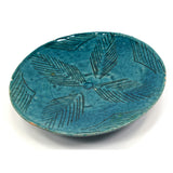Ancient PERSIAN GLAZED POTTERY PLATE 6-13/16" Turkish TURQUOISE DISH c.12th-14th