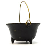 Vintage CAST IRON "McCLURE BEAN SOUP" Miniature ADVERTISING KETTLE Pot CAULDRON