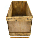 Vintage "FORTY FATHOM BRAND" FISH CRATE Wood Box by BAY STATE FISHING CO. Boston