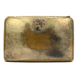 Vintage SILVER & BRASS TRINKET CHEST Desk Box "1950 MID WEEK Jr. Moth" DODGE INC