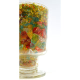 CRUSHED GLASS GOBLET