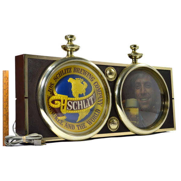 Vintage SCHLITZ BREWING CO. LIGHTED SIGN No. 85129 Light-Up Advertising 36x15x5