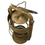 Antique DIETZ KING FIRE DEPT. LANTERN (No Globe) ALL BRASS c.1907 INSANE PATINA!