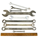 Vintage PLUMB/PLOMB OPEN, BOX-END & COMBINATION WRENCH Lot of 9 Mixed Wrenches!