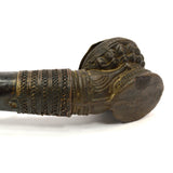 Antique ISLAMIC CHIBOUK SMOKING PIPE Brass & Copper TOPHANE BOWL Ottoman RARE!!