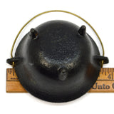 Vintage CAST IRON "McCLURE BEAN SOUP" Miniature ADVERTISING KETTLE Pot CAULDRON