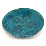 Ancient PERSIAN GLAZED POTTERY PLATE 6-13/16" Turkish TURQUOISE DISH c.12th-14th
